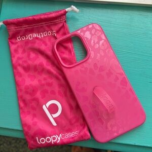 Loopy Case Pink Phone Case with Strap